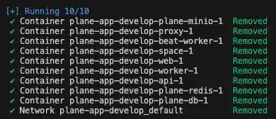 Stopped Docker services